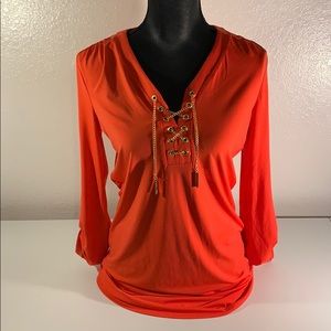 Michael Kors Women Dress Top W/ Gold Accent